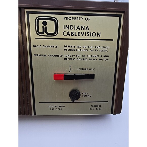 Vintage Indiana Cablevision Cable Box - NOT TESTED - Picture 12 of 12